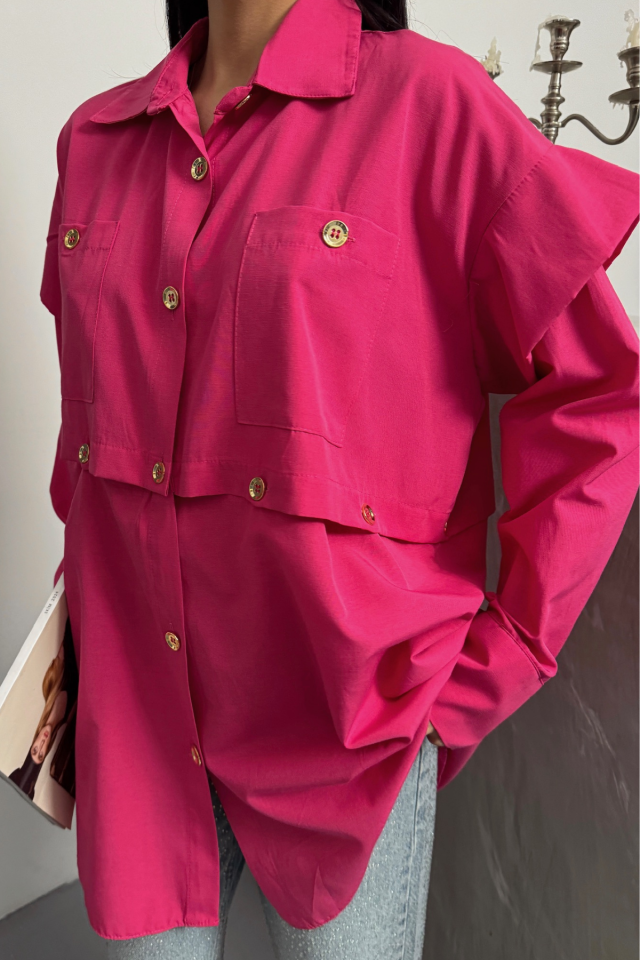 TASARIM GÖMLEK - Fuşya