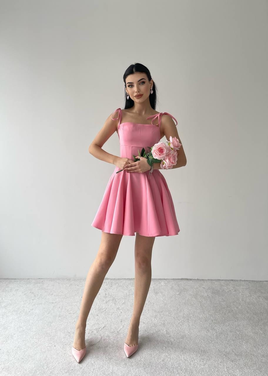 Clara Askılı Mini Elbise