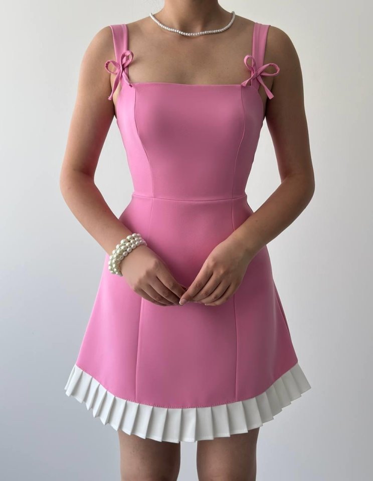 Steel Fiyonk Detay Elbise