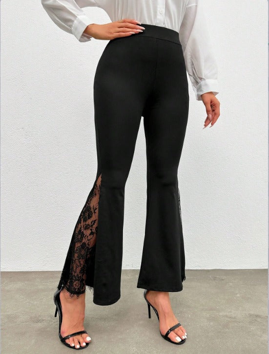 Kadın Ispanyol Paçadantel Detay Dalgıç Tayt