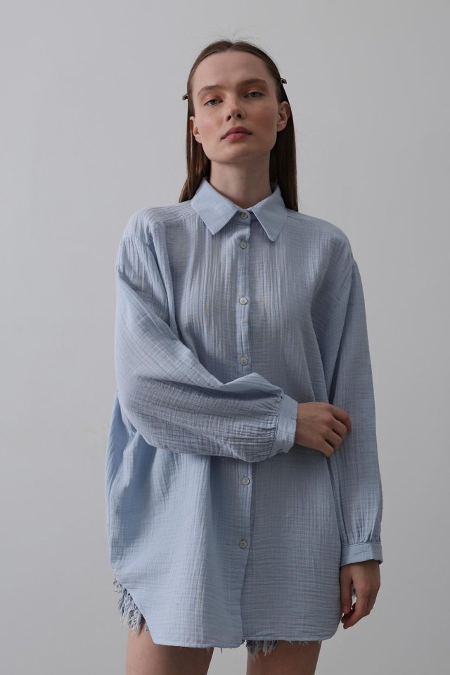 Gömlek - Bebe Mavisi