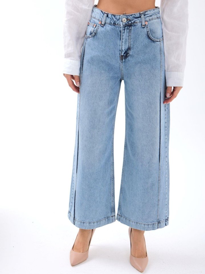 7356 KOT PANTOLON-MAVİ