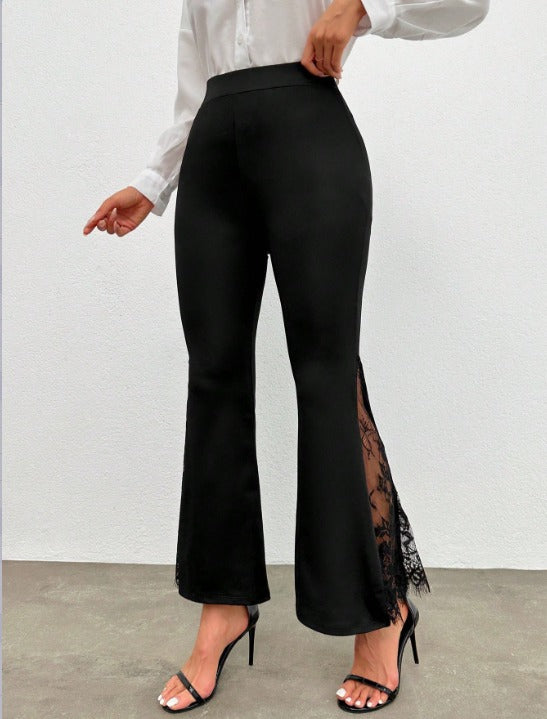 Kadın Ispanyol Paçadantel Detay Dalgıç Tayt