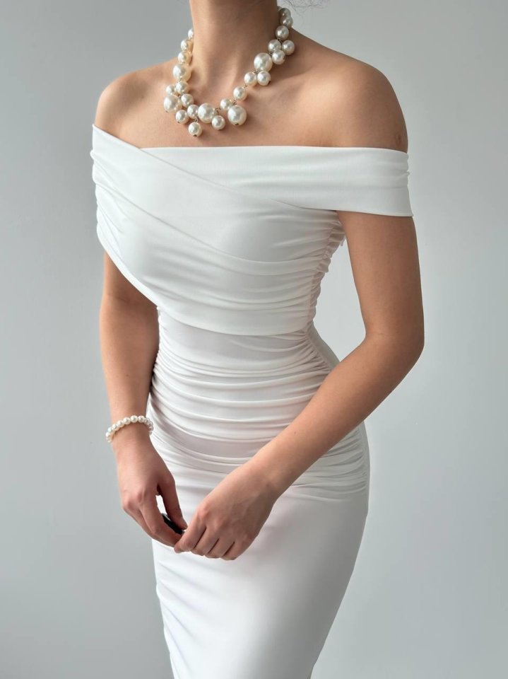 Dron Straplez Elbise