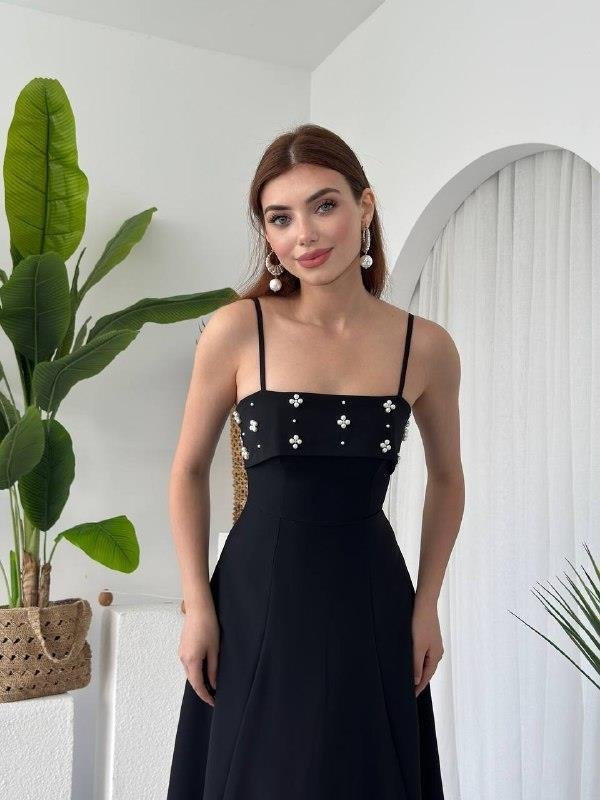 Acco Taş Detaylı Elbise