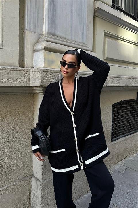 Lunadel Triko Hırka Pantolon Takım 9974