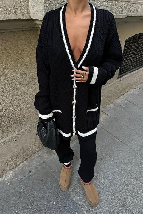 Lunadel Triko Hırka Pantolon Takım 9974