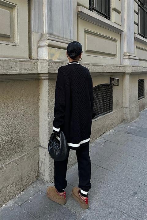 Lunadel Triko Hırka Pantolon Takım 9974