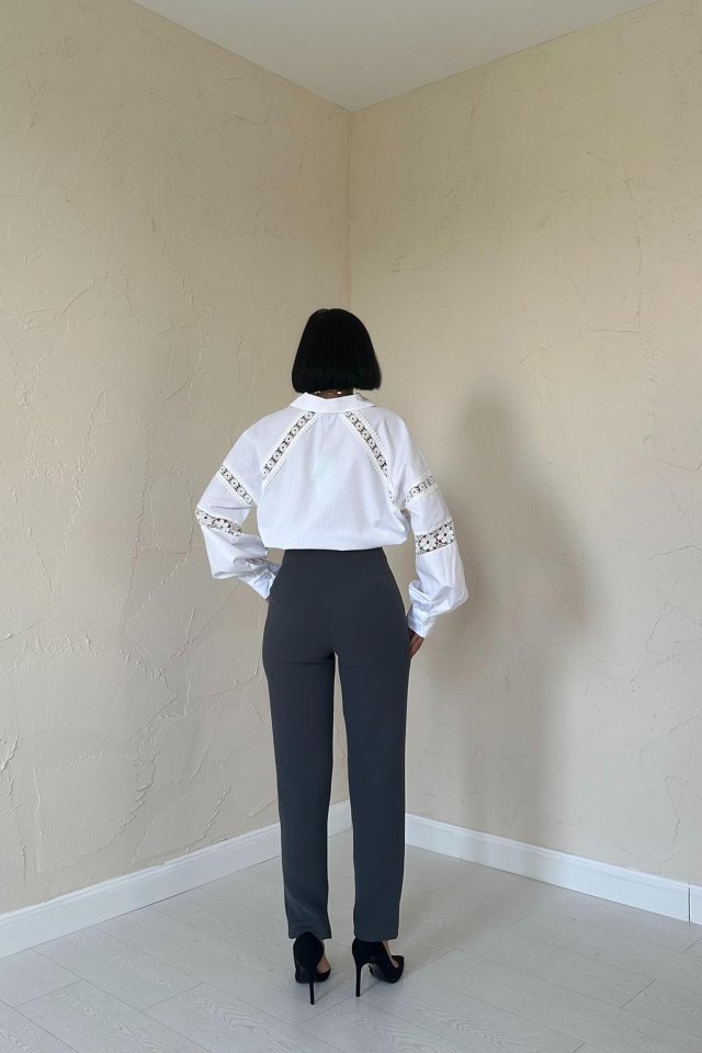 Füme Pensli Ve Dar Paça Pantolon