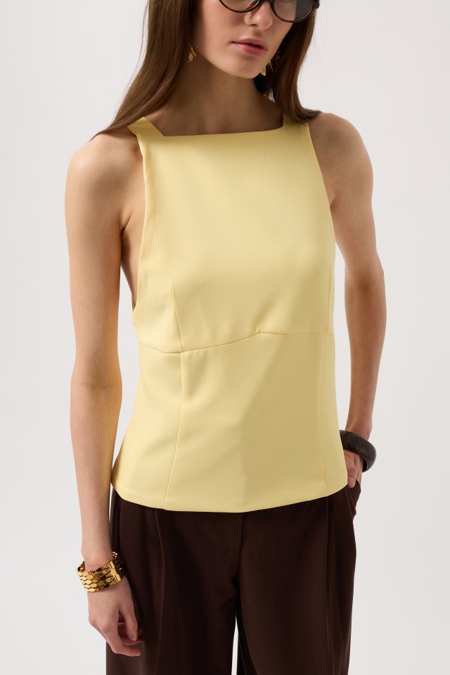 Sırt Kurdele Detay Bluz