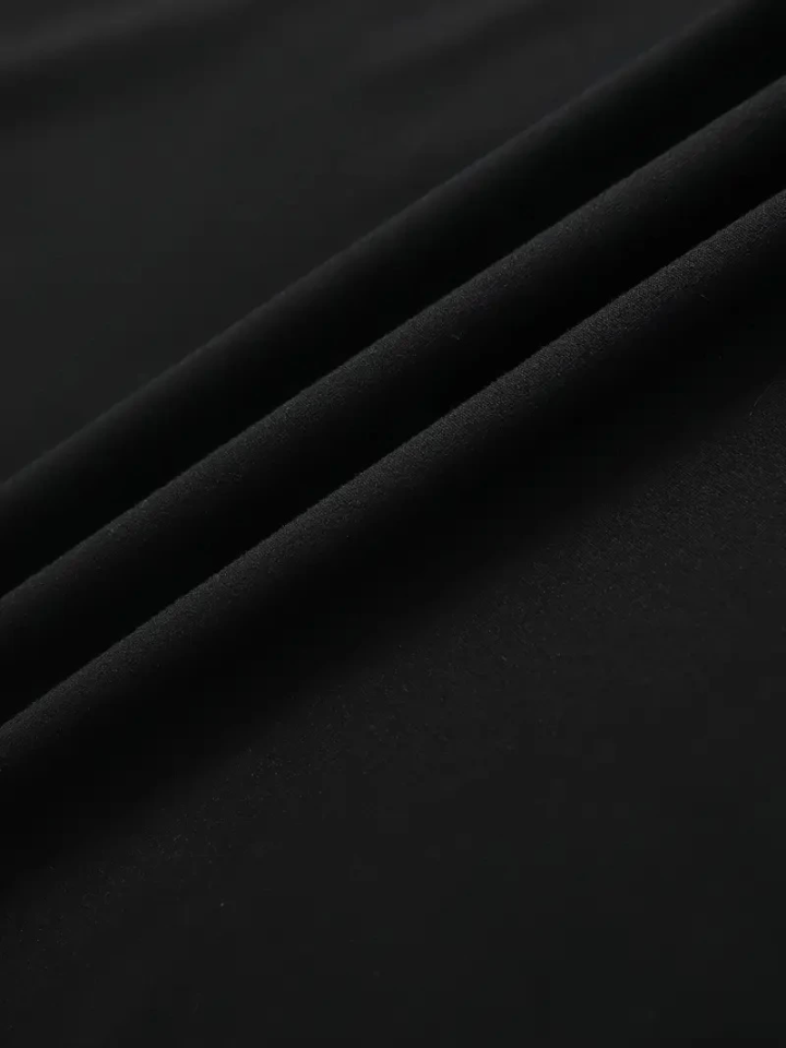 Baskılı Oversize Bisiklet Yaka T-shirt - Siyah