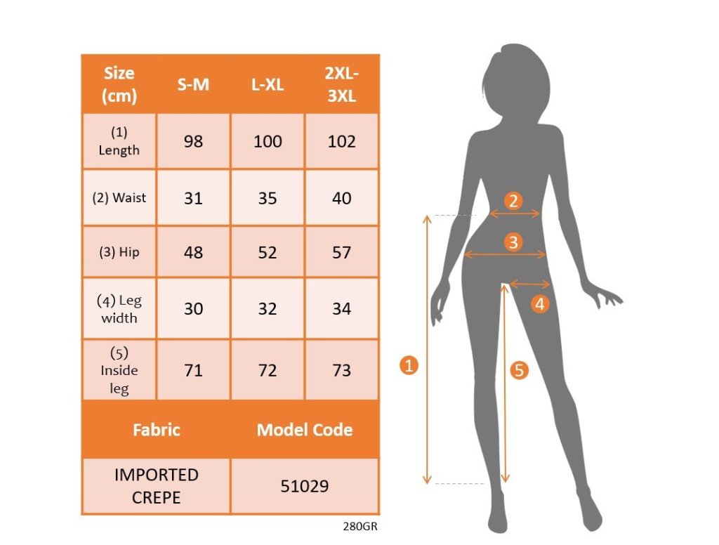 Kadın Yüksek Bel Cepli Paçası Lastikli Ithal Krep Pantolon