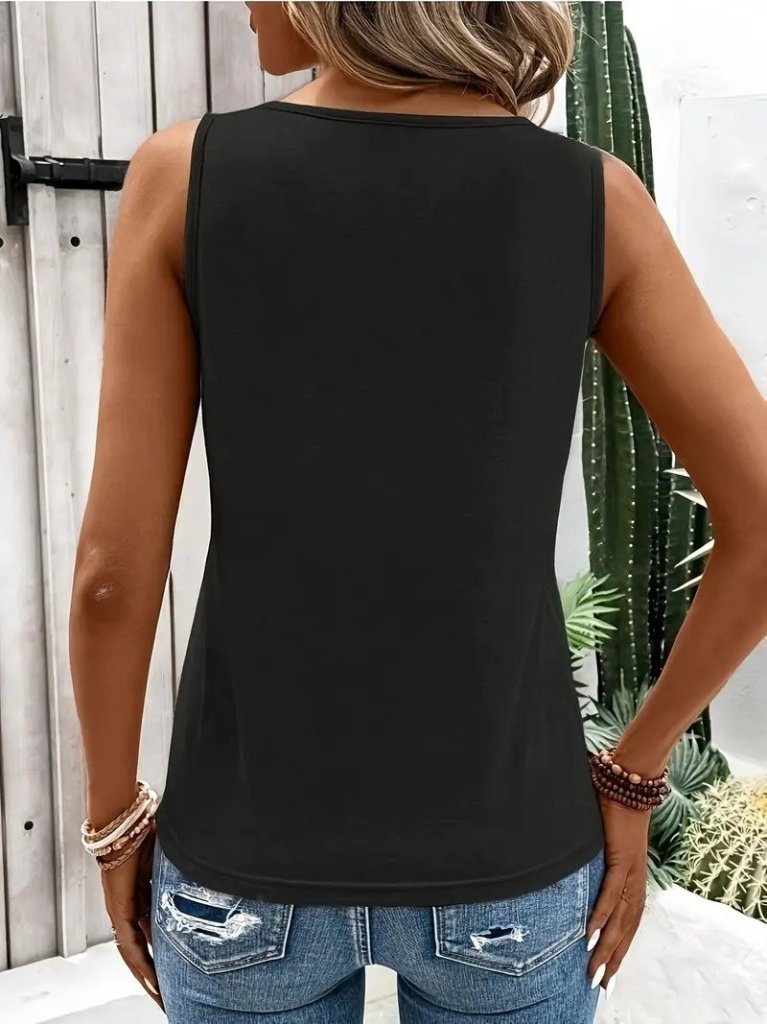 Kadın Askılı Yaka şerit Halka Detaylı Viskon Bluz