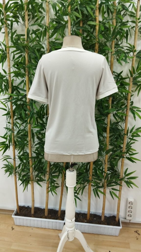 Kadın Kısa Kollu V Yakalı Viskon Bluz