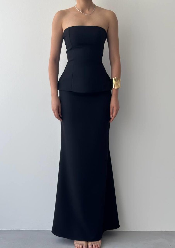 Spas Straplez Elbise