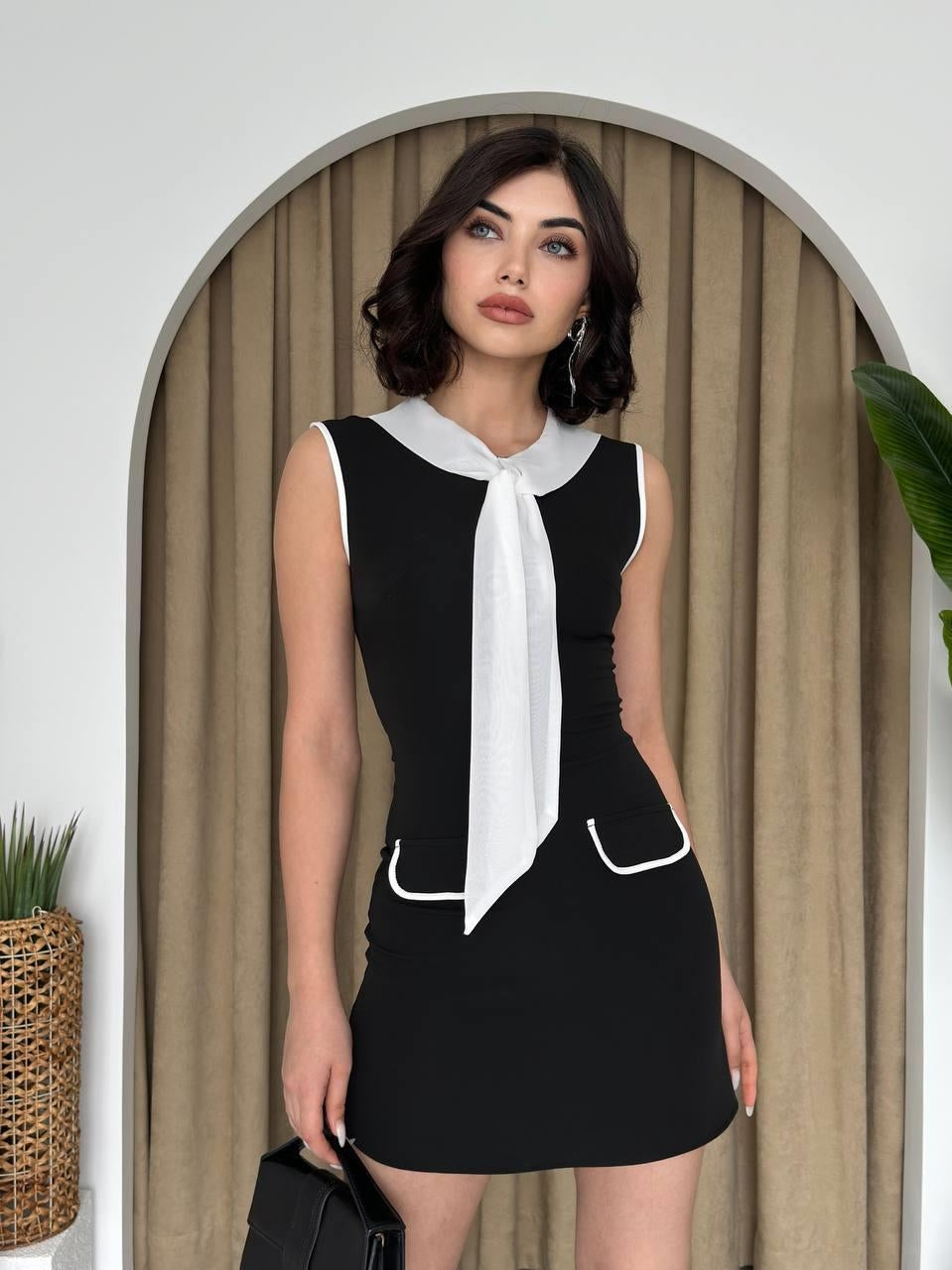 Area Fularlı Elbise