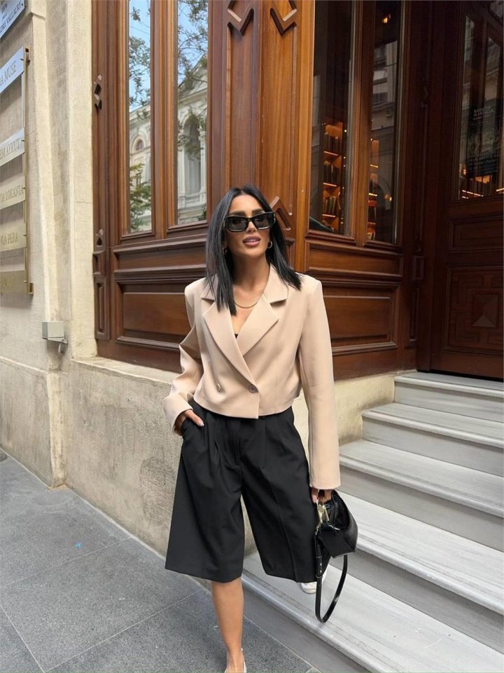 ATLAS CROP CEKET - Bej